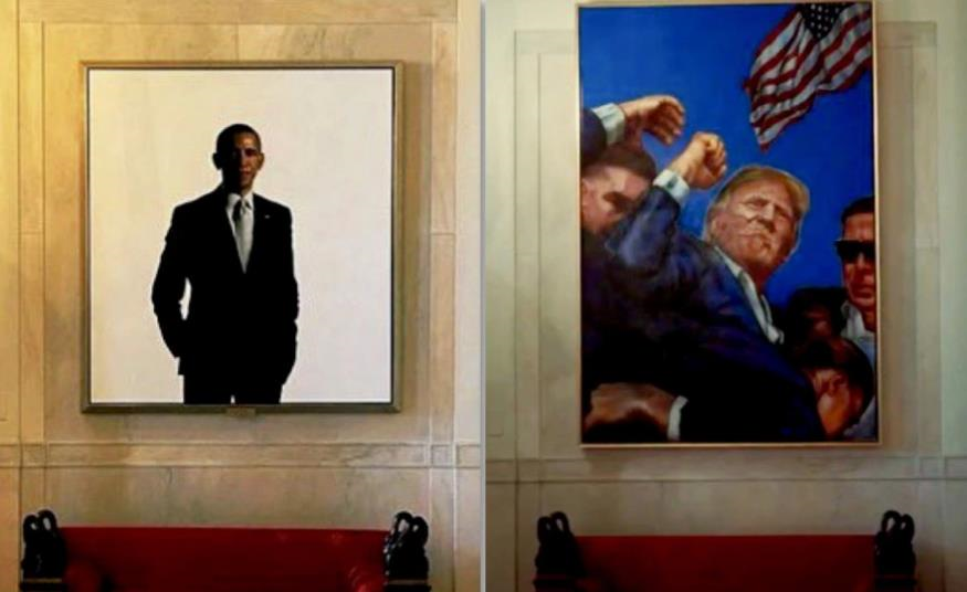 У Білому домі портрет Обами замінили на картину з Трампом після замаху
