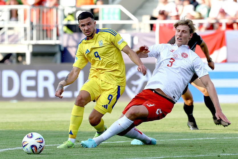 Євро-2025: Молодіжна збірна України поступилася Данії