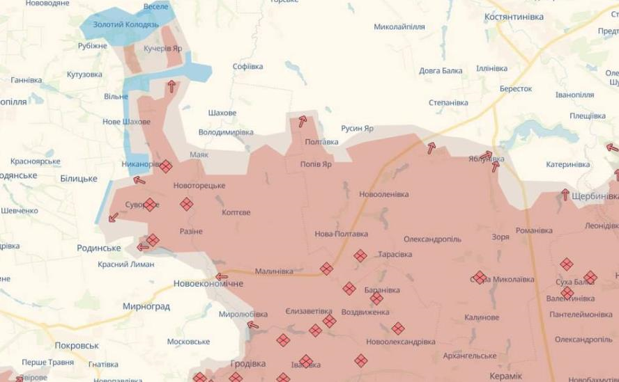 ЗСУ відкинули росіян на Донеччині – DeepState
