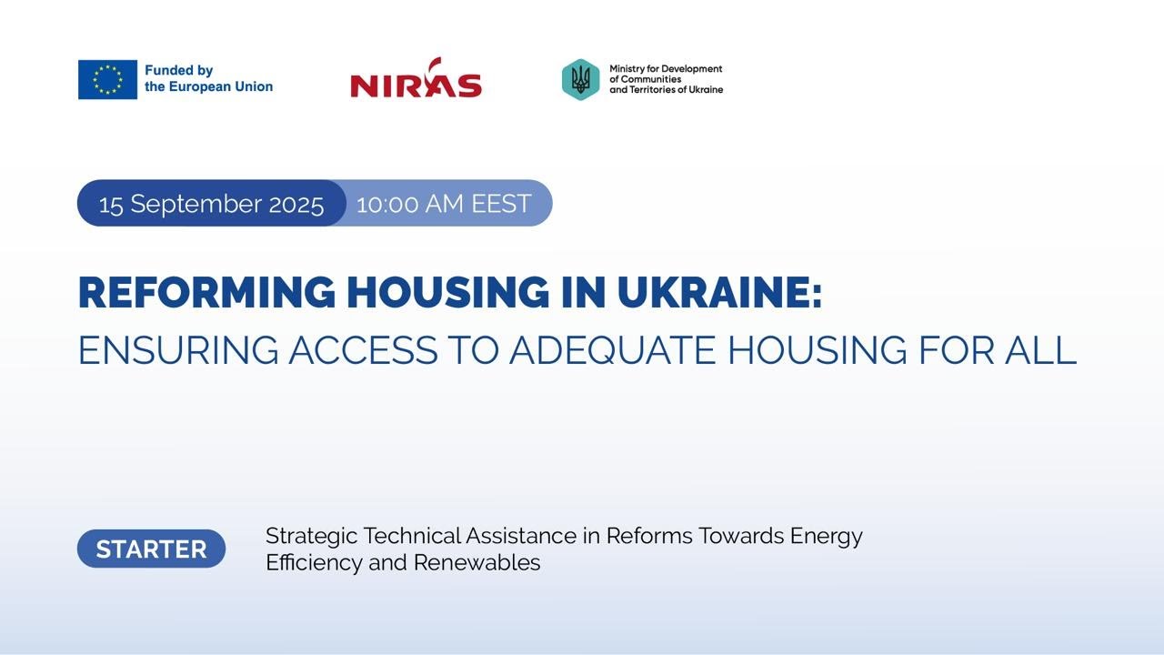 Technical housing workshop Reforming housing in Ukraine: ensuring access to adequate housing for all