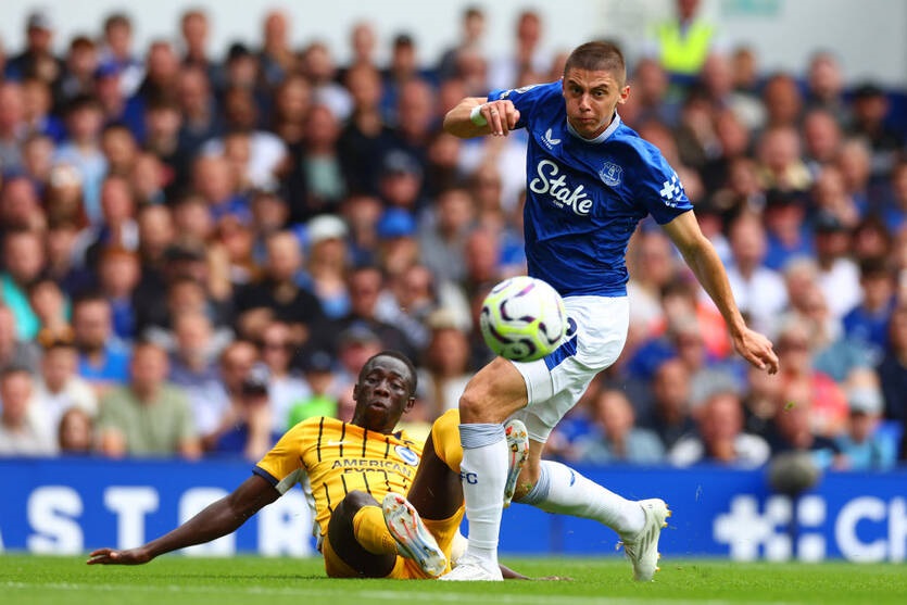 Миколенко грає 125-й матч за Евертон у рамках англійського чемпіонату