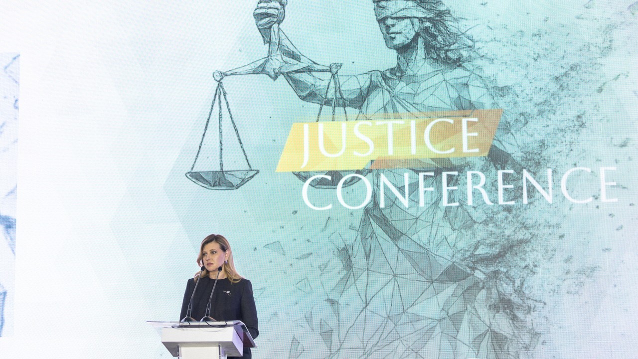 Перша леді України Олена Зеленська взяла участь у Justice Conference, що відбулася в Києві