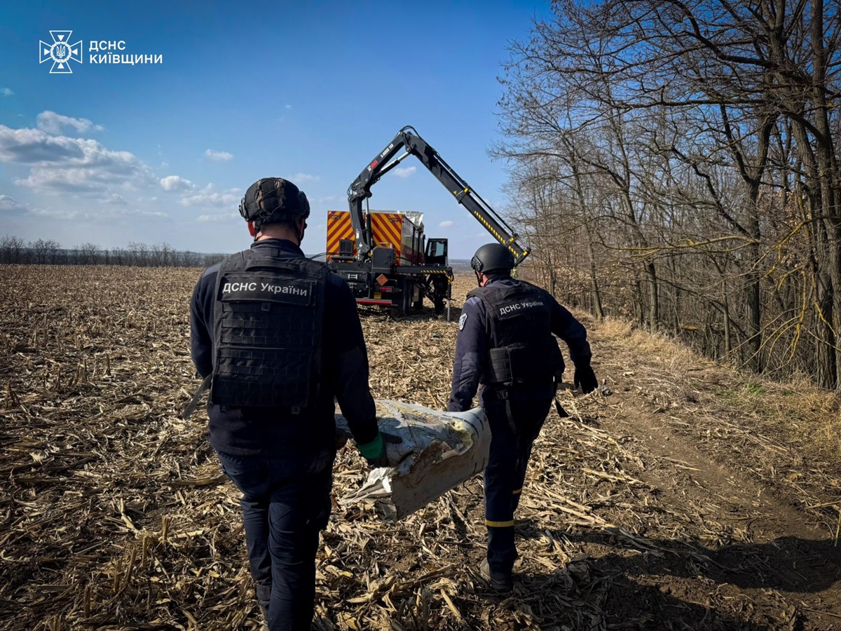 На Київщині виявили бойові частини ракети Х-101