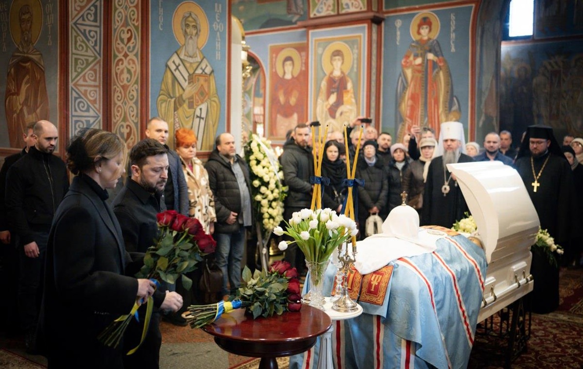 Зеленський попрощався з патріархом Філаретом