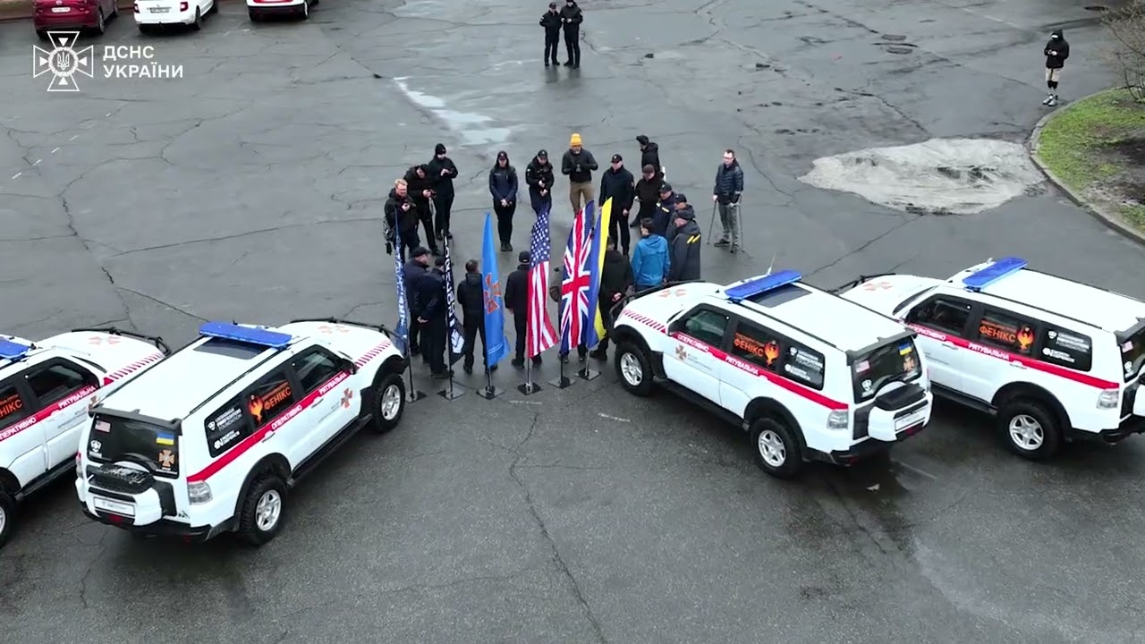 4 броньовані автомобілі отримала ДСНС України від Ukrainian FireFighters Foundation