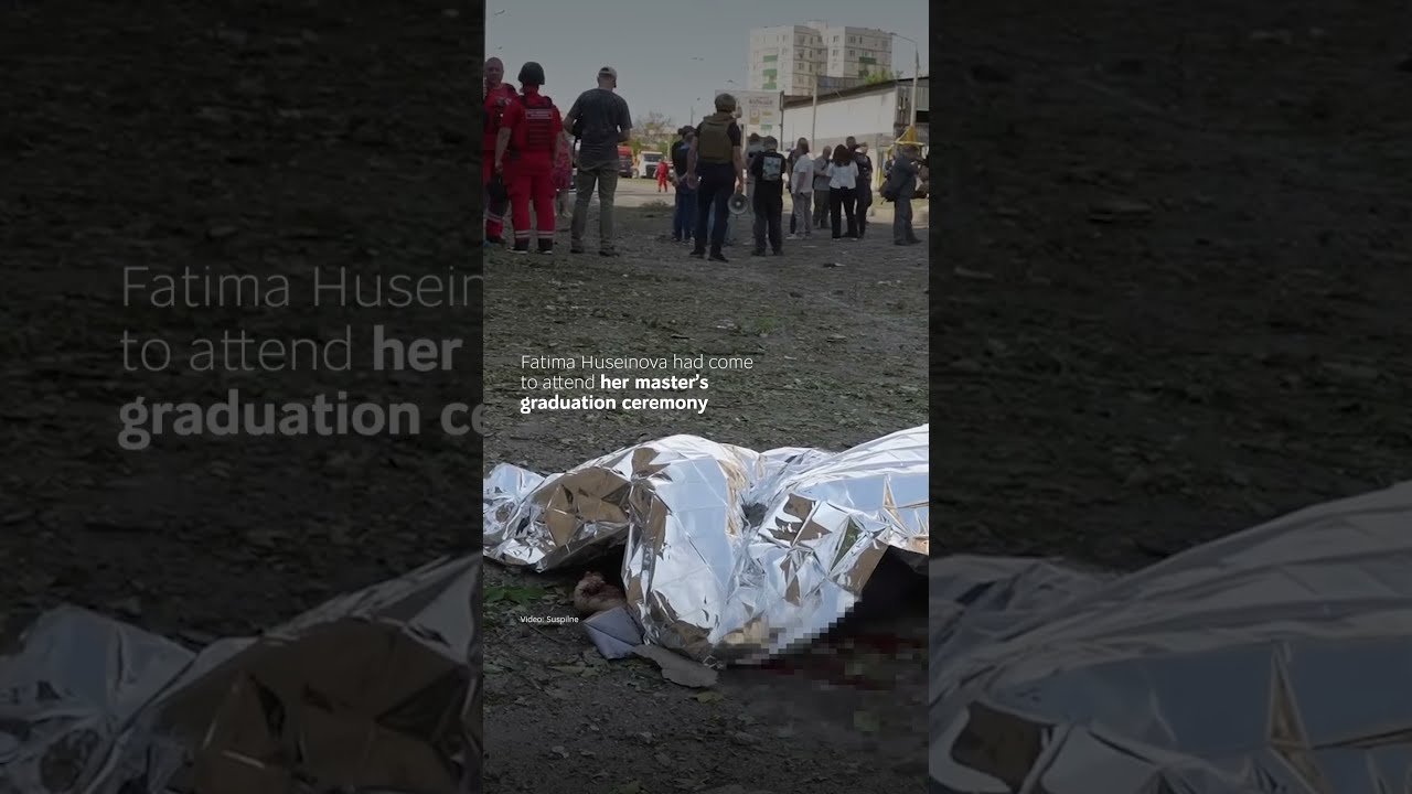 Student was killed in Kharkiv next to her graduation gown
