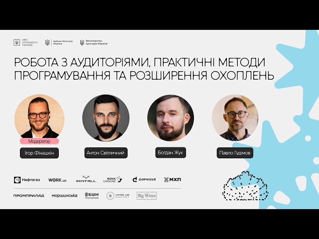 Робота з аудиторіями, практичні методи програмування та розширення охоплень