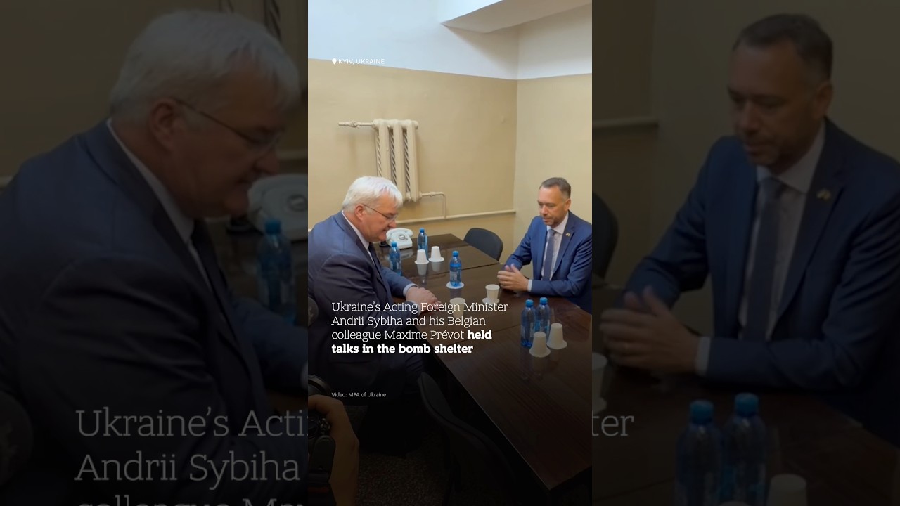 🇺🇦🇧🇪 Andrii Sybiha and Maxime Prévot held talks in bomb shelter