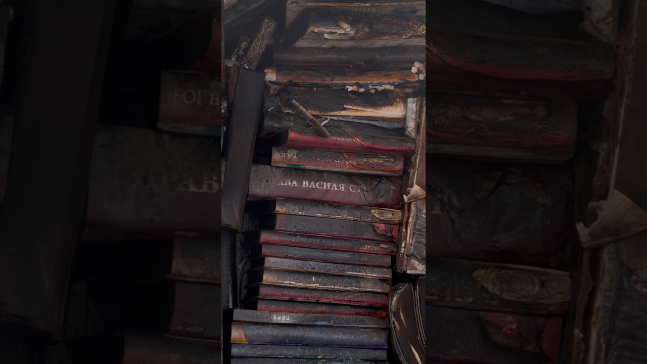 Russia’s ballistic attack severely damaged a book market in Kyiv